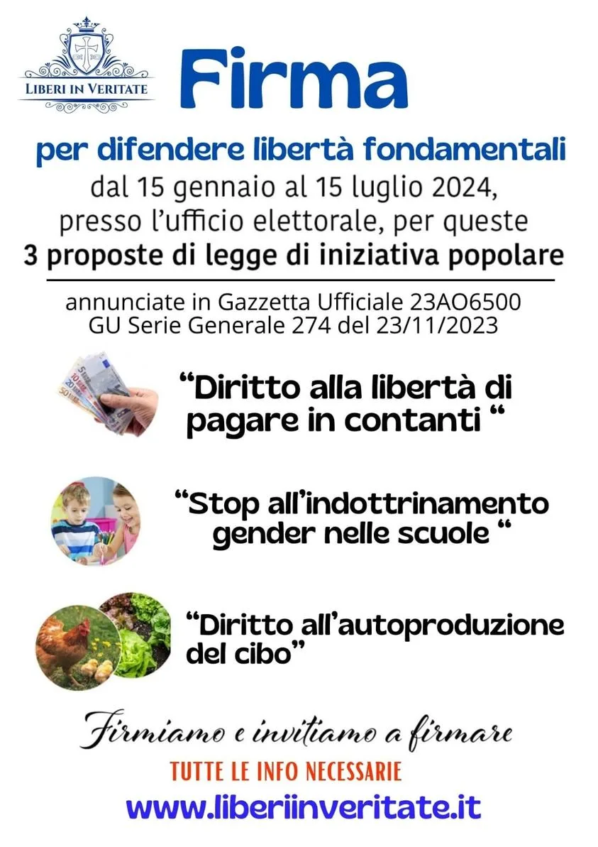 titolo immagine Immagine di Raccolta firme per referendum abrogativi e proposte di legge di iniziativa popolare